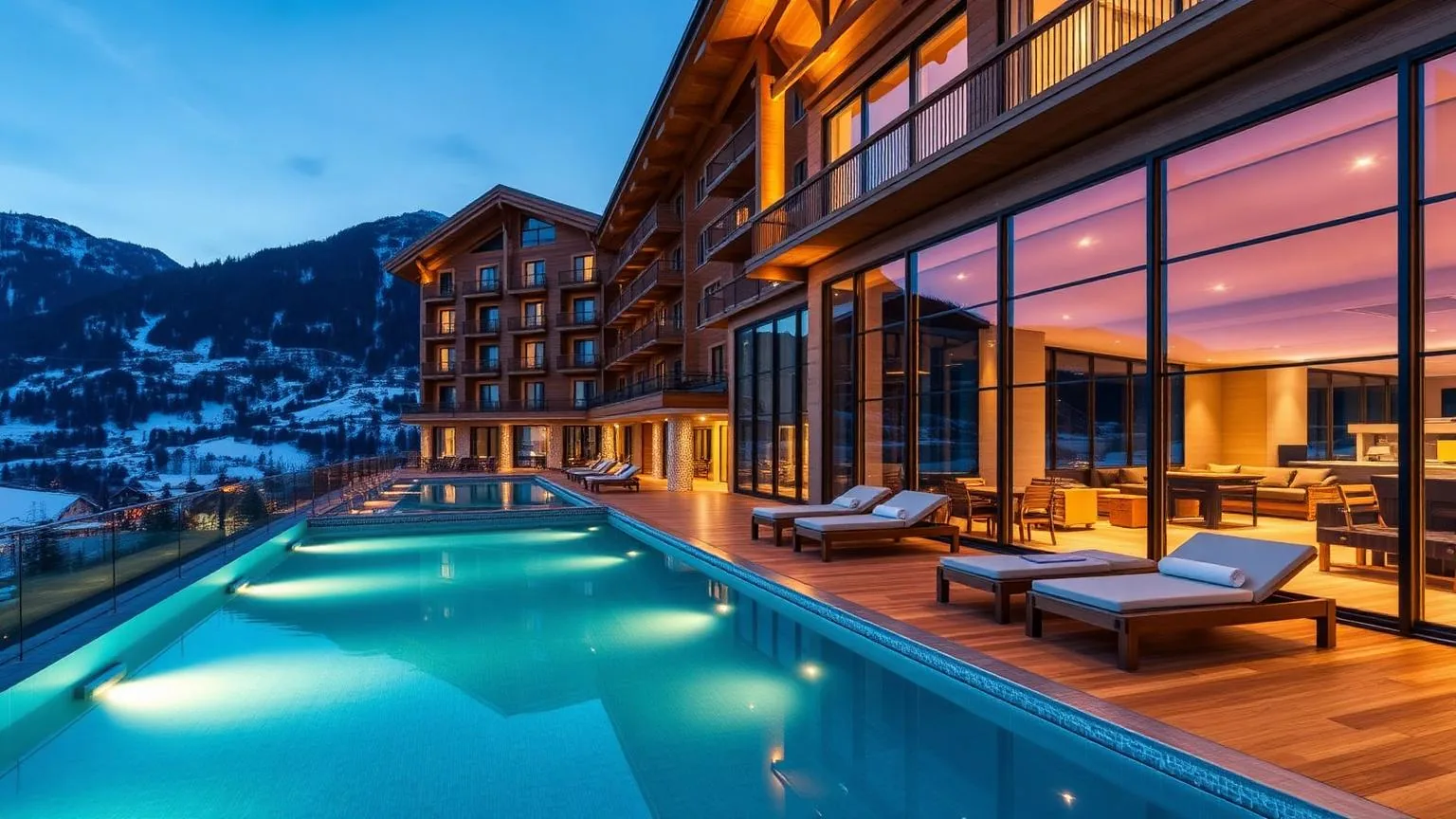 Luxe wellnesshotel met panoramisch uitzicht over de Alpen