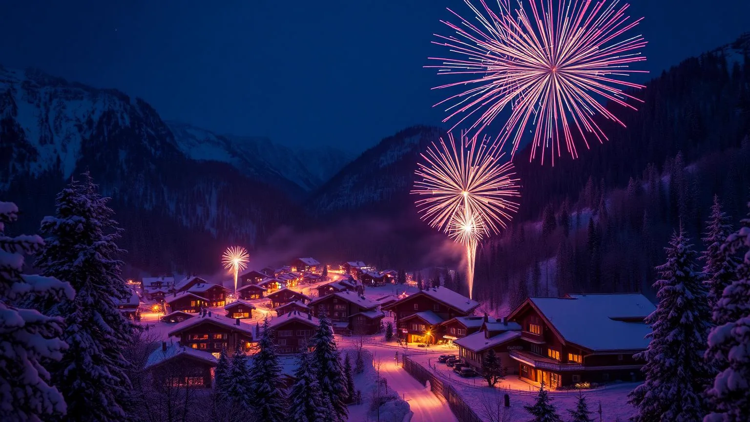 vuurwerk show in oostenrijk