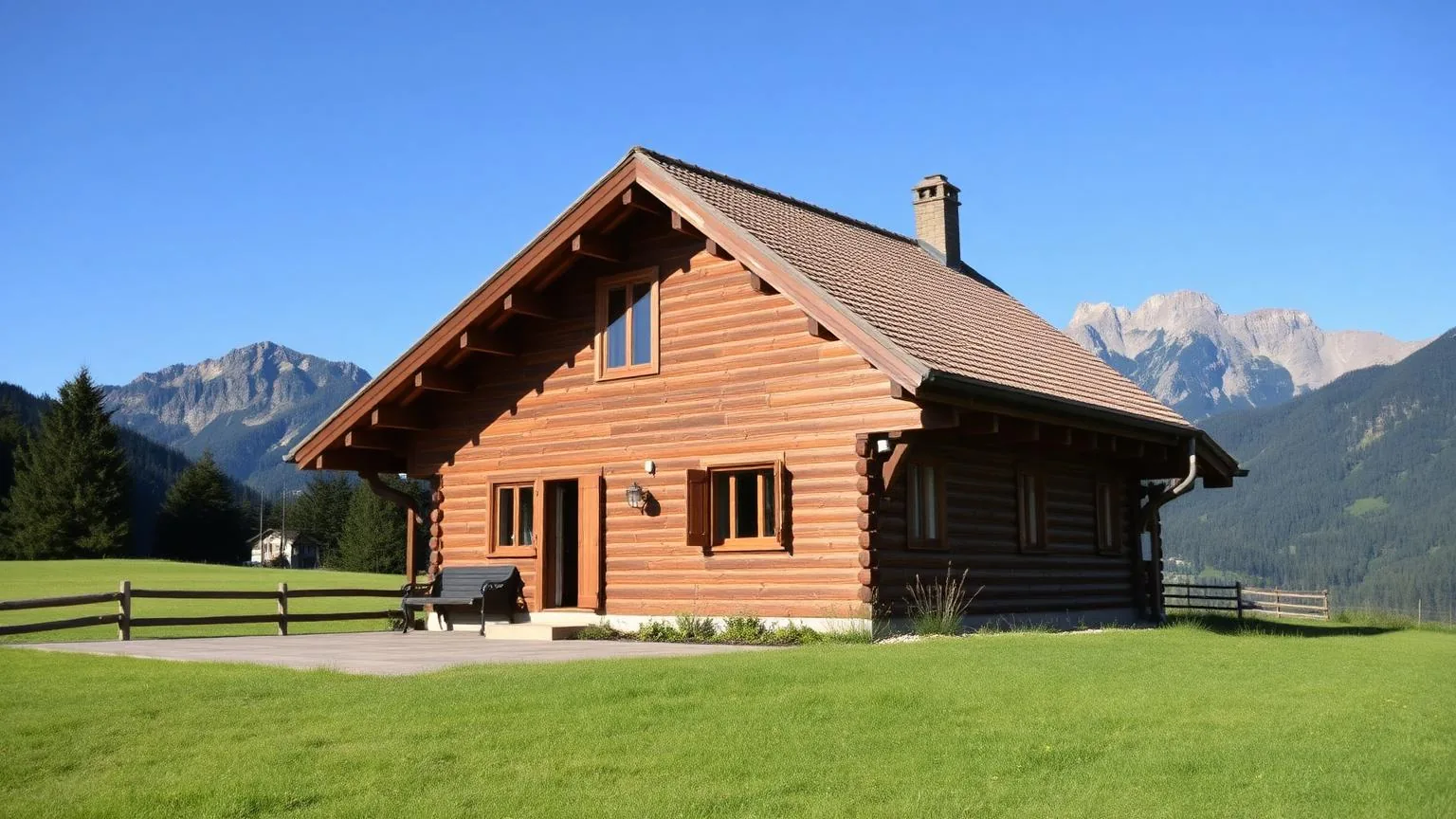 Vrijstaand houten vakantiehuis in de Oostenrijkse natuur