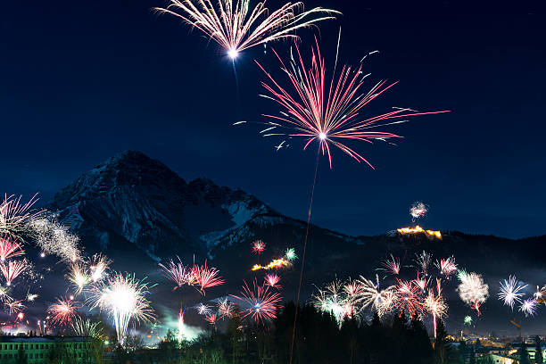 vuurwerk show in oostenrijk